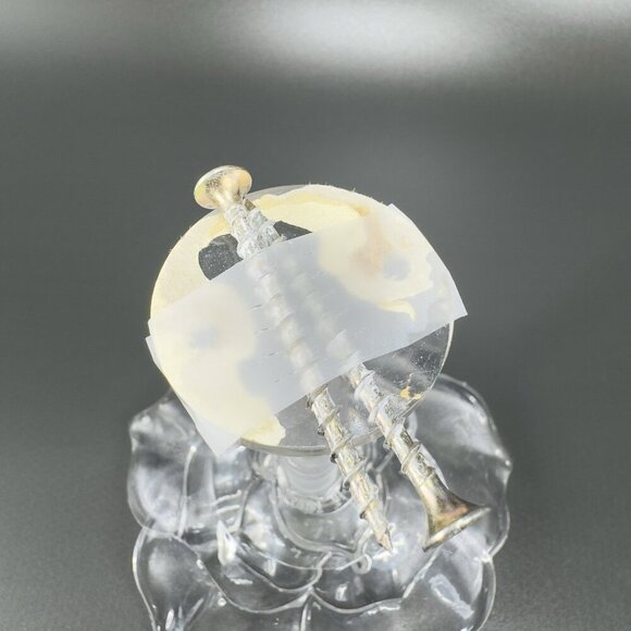 Vintage Large Clear Resin Rose Flower Drapery Curtain Scarf Holdbacks Stems Set3 - Picture 6 of 12